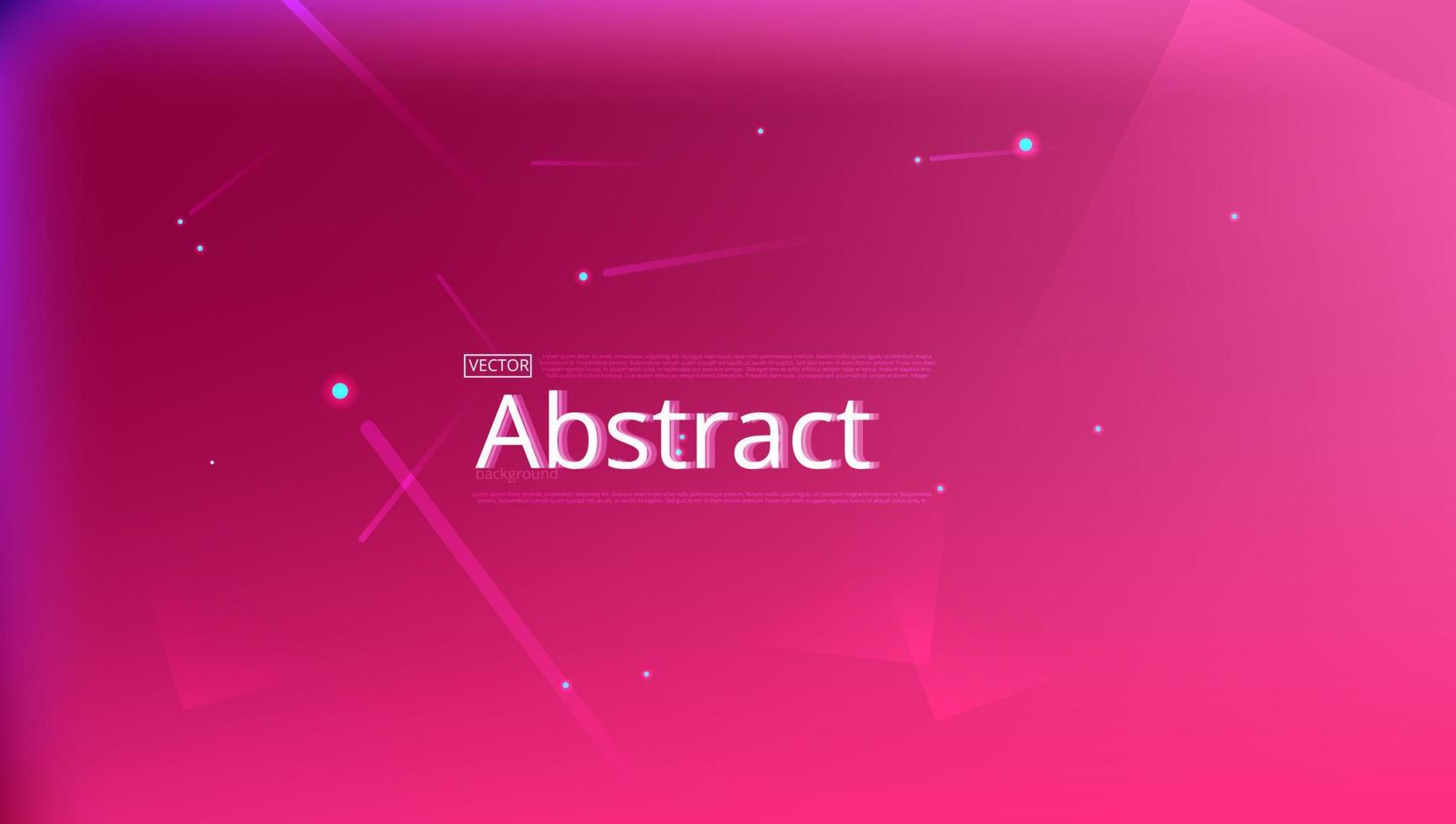 Abstract banner with gradient shapes and blur background with dark neon color. Dynamic shape composition. Vector template design