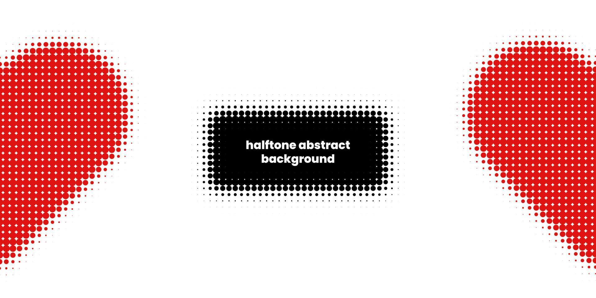 Halftone in abstract style with place for text. Geometric retro banner vector texture. Modern print. White and black background. Light effect