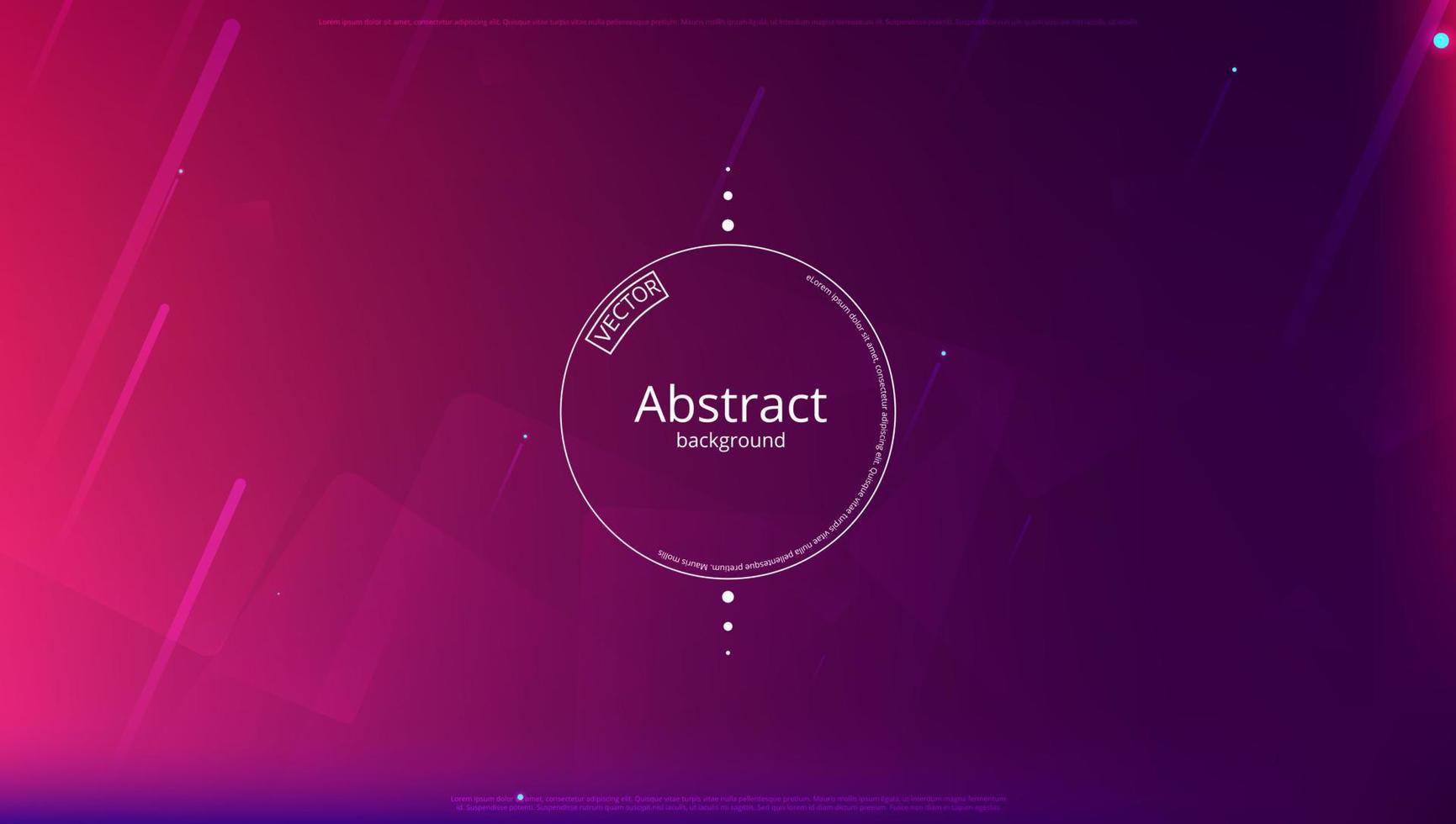 Abstract banner with gradient shapes and blur background with dark neon color. Dynamic shape composition. Vector template design