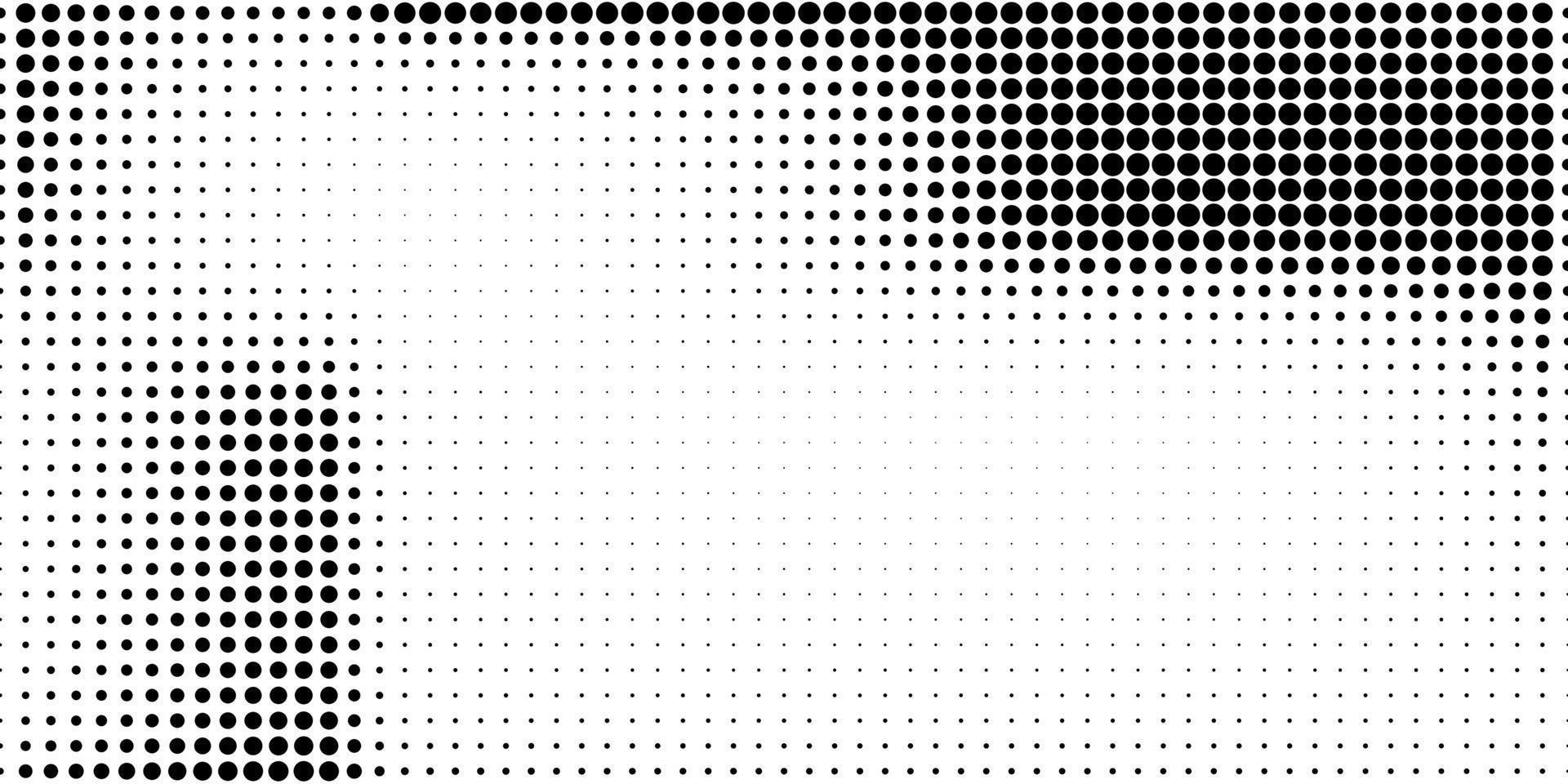 Halftone in abstract style. Geometric retro banner vector texture. Modern print. White and black background. Light effect.