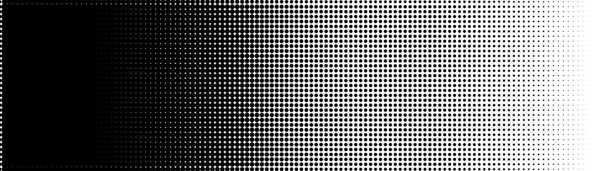 Halftone in abstract style. Geometric retro banner vector texture. Modern print. White and black background. Light effect