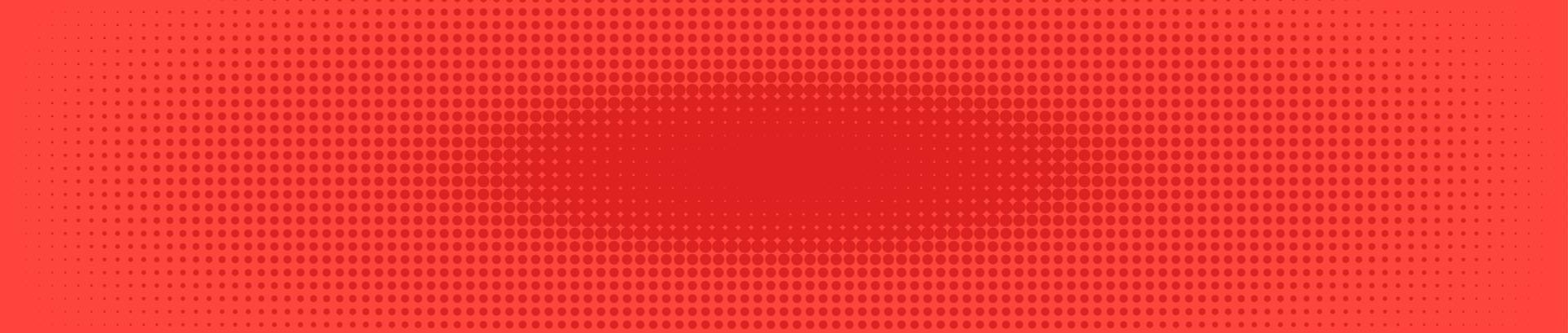 Halftone in abstract style. Geometric retro banner vector texture. Modern print. Red background. Light effect
