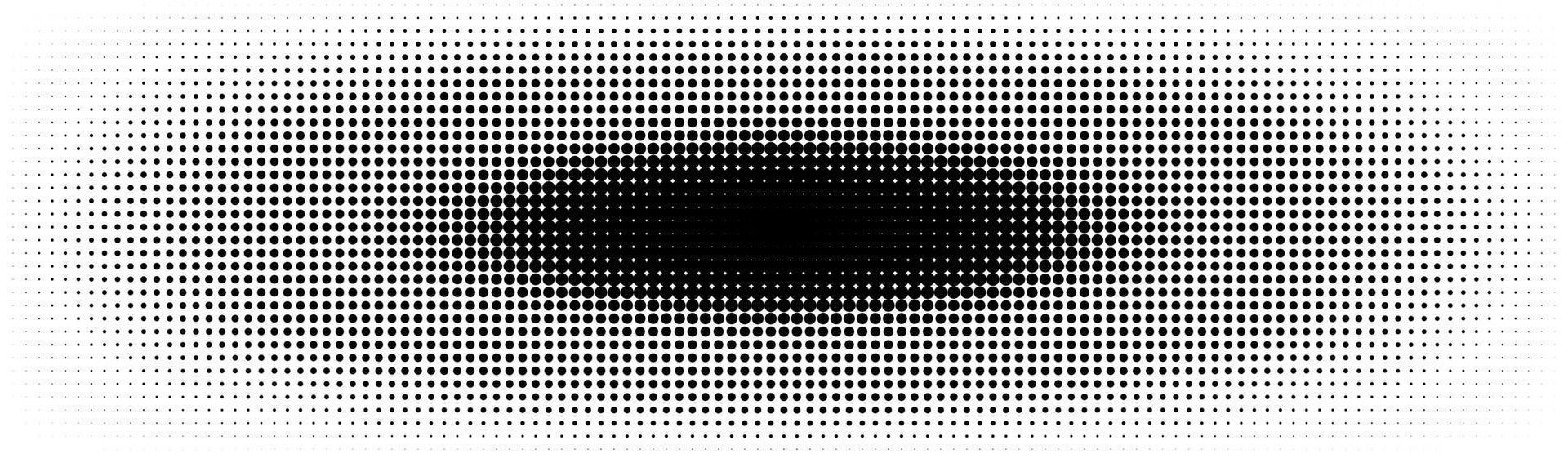 Halftone in abstract style. Geometric retro banner vector texture. Modern print. White and black background. Light effect