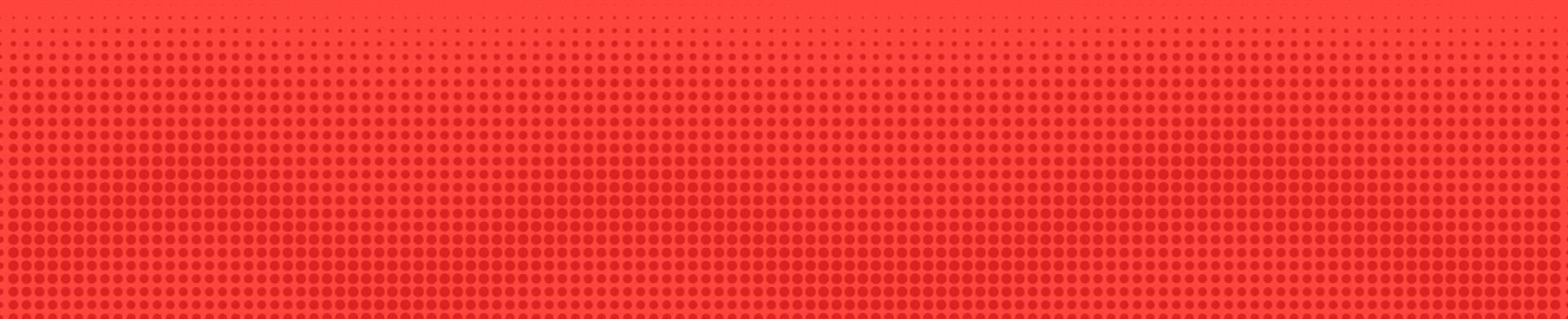 Halftone in abstract style. Geometric retro banner vector texture. Modern print. Red background. Light effect