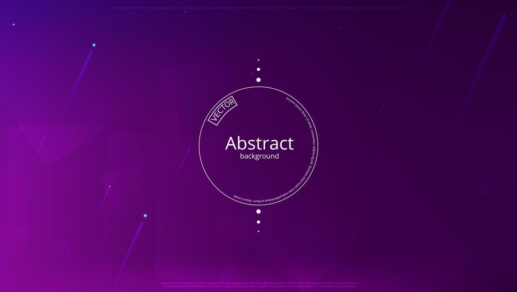 Abstract banner with gradient shapes and blur background with dark neon color. Dynamic shape composition. Vector template design