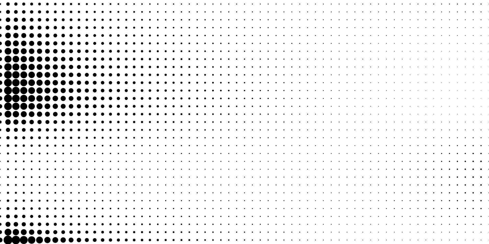 Halftone in abstract style. Geometric retro banner vector texture. Modern print. White and black background. Light effect.