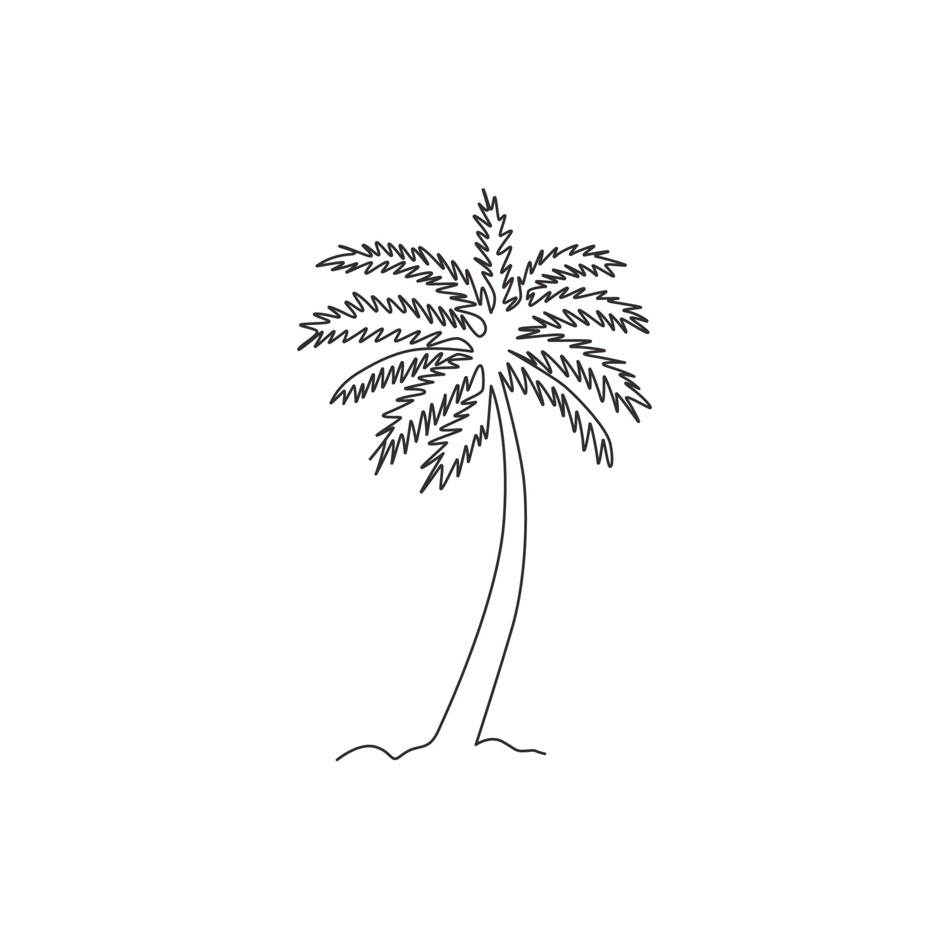 One Continuous Line Drawing Of Cocos Nucifera Decorative Coconut Palm Tree Concept For Plantation Company Logo And Home Art Wall Decor Poster Print Trendy Single Line Draw Design Vector Illustration Vector One Continuous Line Drawing Of Cocos Nucifera Decorative Coconut Palm Tree Concept For Plantation Company Logo And Home Art Wall Decor Poster Print Trendy Single Line Draw Design Vector Illustration Vector
