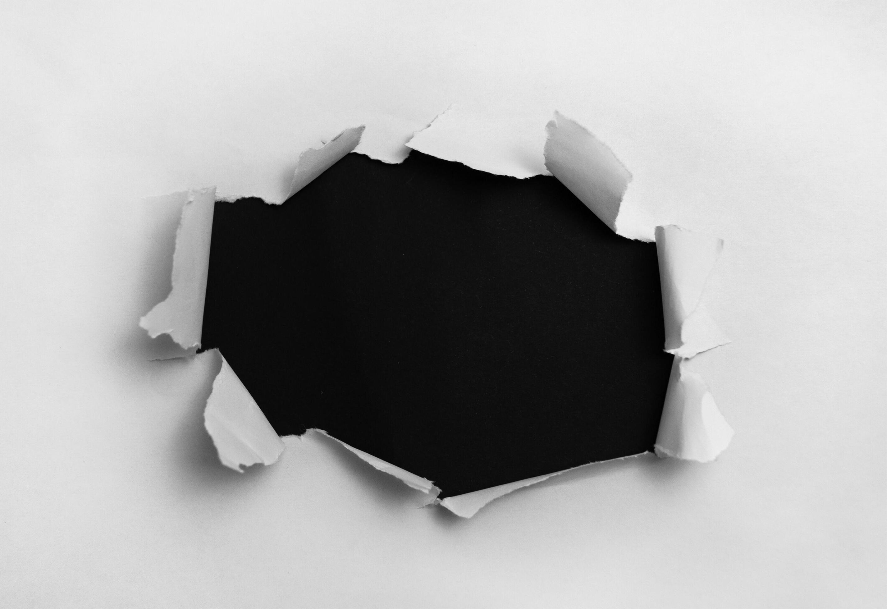 White ripped paper in black background 4479445 Stock Photo at Vecteezy
