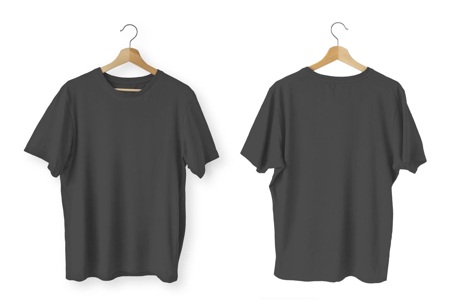 Front and back isolated black t-shirts 4479645 Stock Photo at Vecteezy