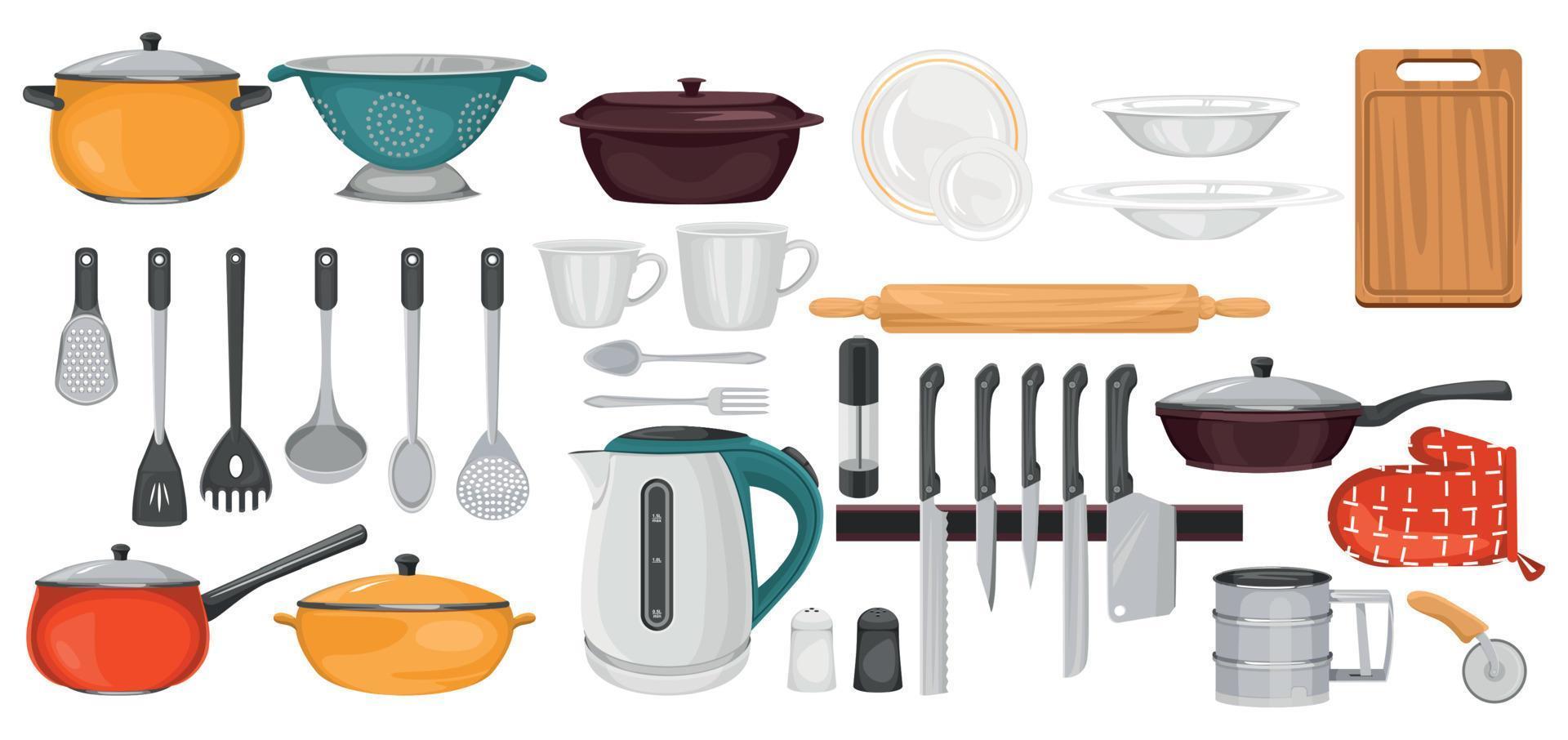 Cooking Utensils Icons Collection vector