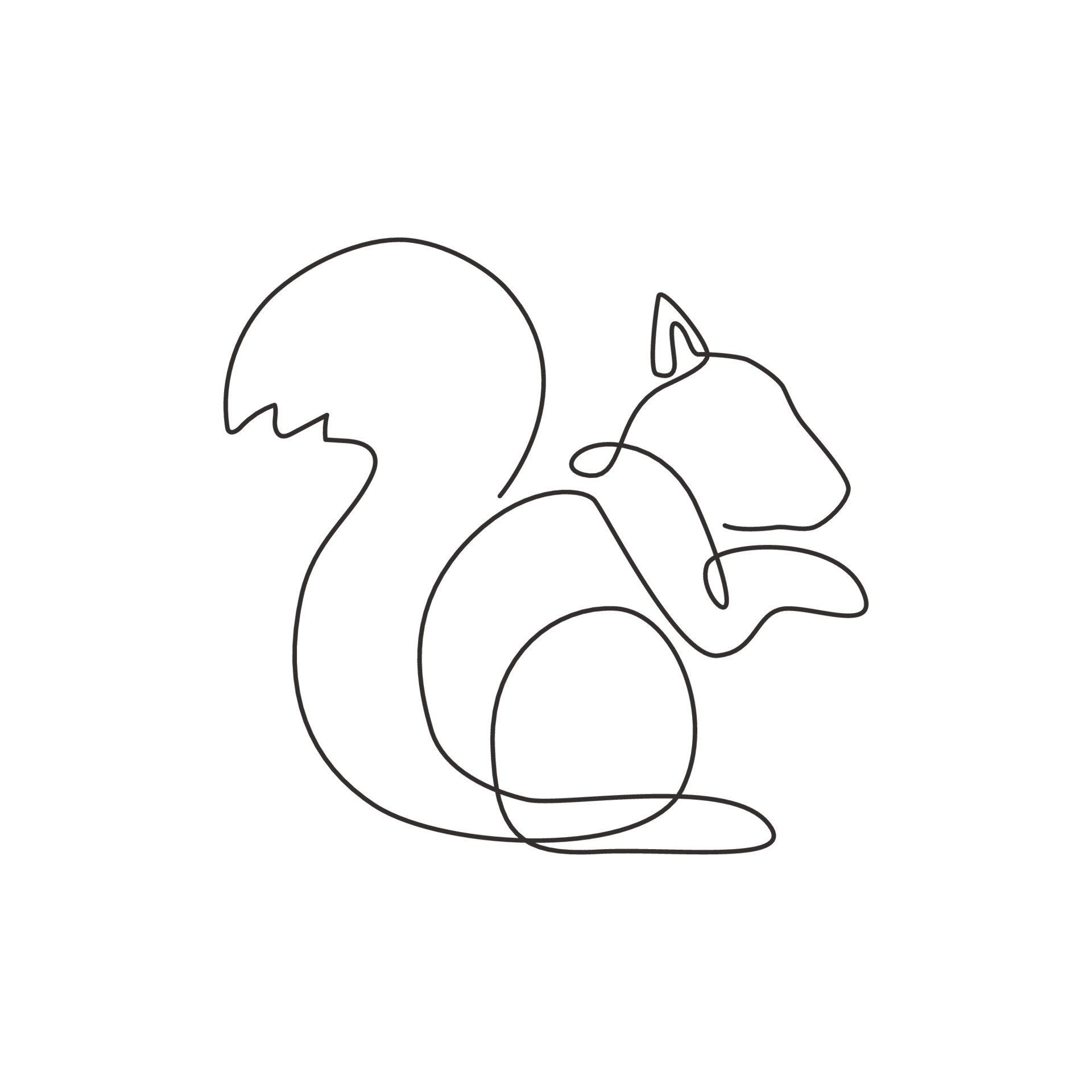 One continuous line drawing of cute squirrel for company logo identity. Business icon concept from funny mammal animal shape. Trendy single line graphic draw vector design illustration 4481342 Vector Art at Vecteezy One continuous line drawing of cute squirrel for company logo identity. Business icon concept from funny mammal animal shape. Trendy single line graphic draw vector design illustration 4481342 Vector Art at Vecteezy