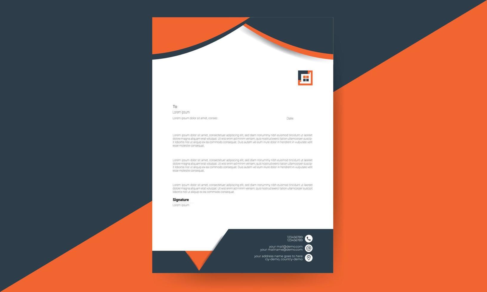 Letterhead Design template.eps vector