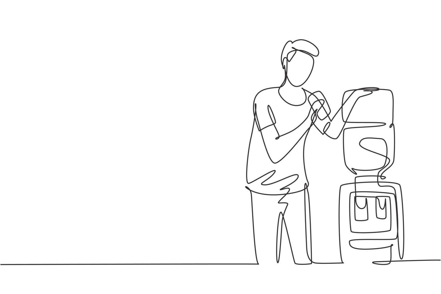 Single one line drawing vector