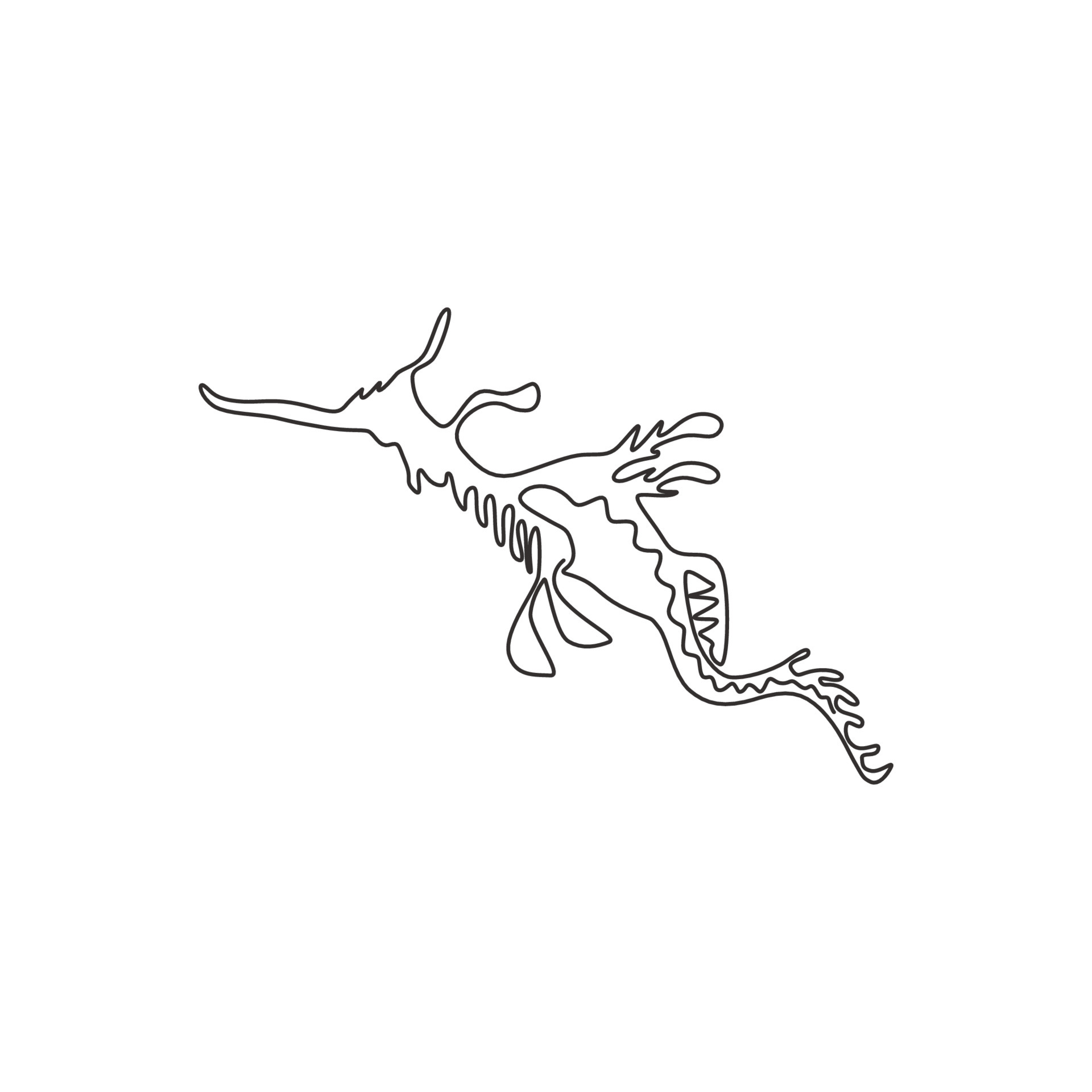 leafy sea dragon drawing