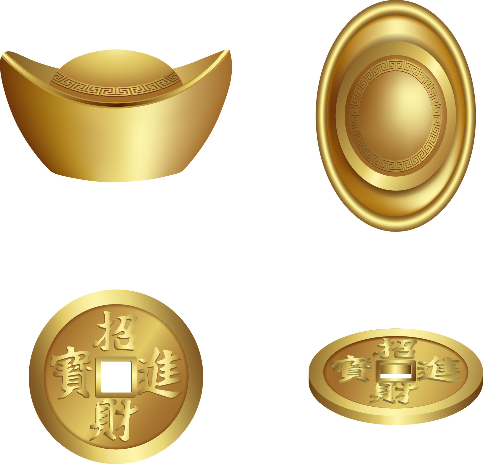 chinese new year gold coins tradition