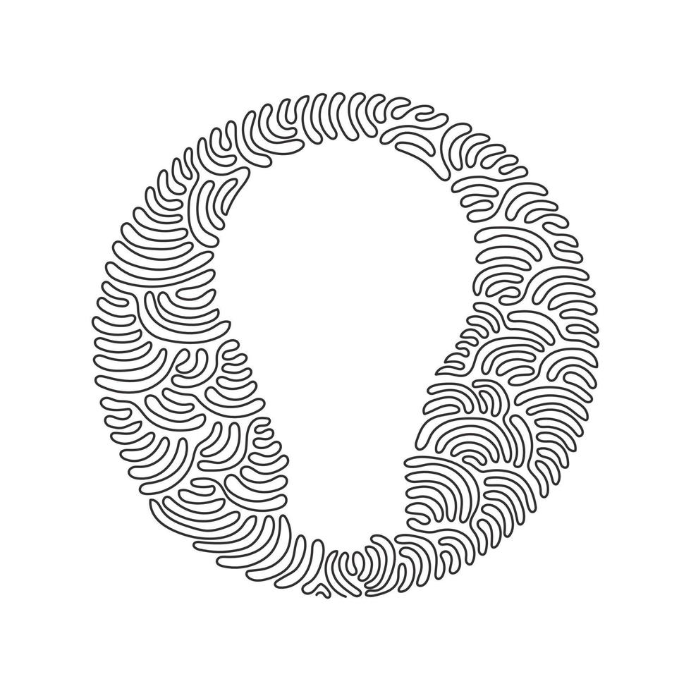 Single continuous line drawing bulb icon. Single line art of light bulb for business idea, brainstorm or electricity concept. Swirl curl circle background style. One line draw graphic design vector