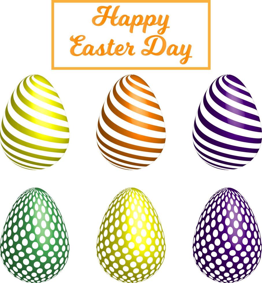 appy easter egg lettering vector design