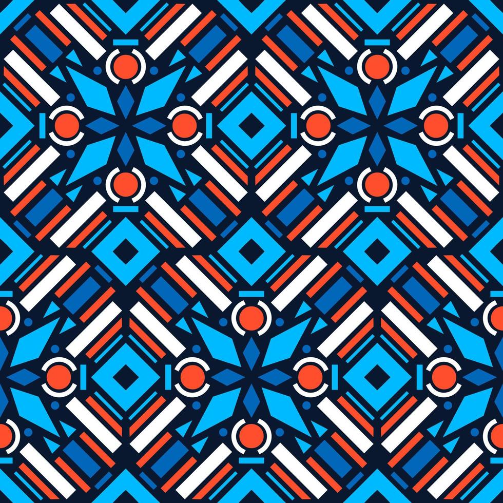 Geometric Ethnic Vector Seamless Pattern Design