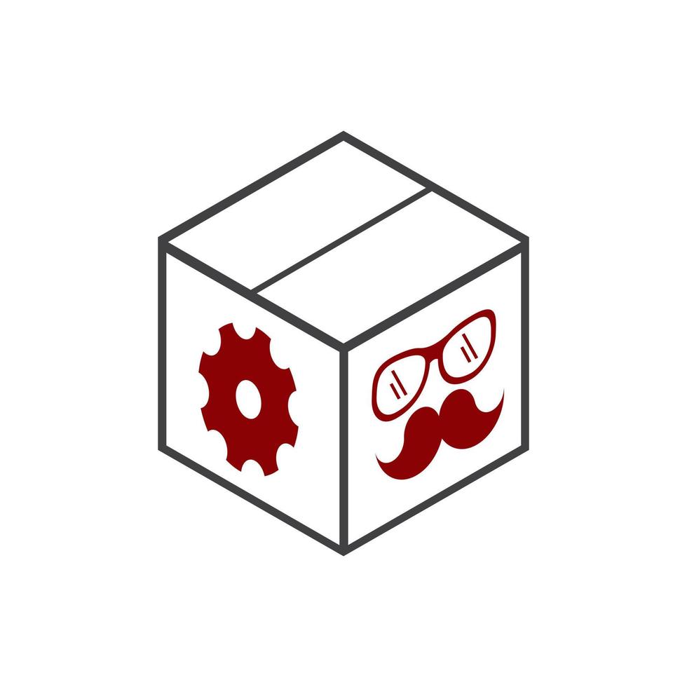 logotipo de techno geek vector