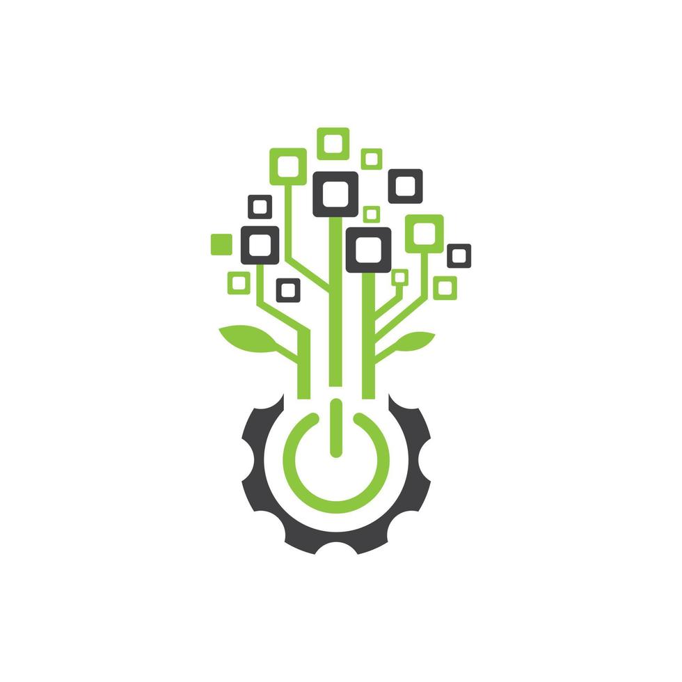 Tree Techno Logo vector