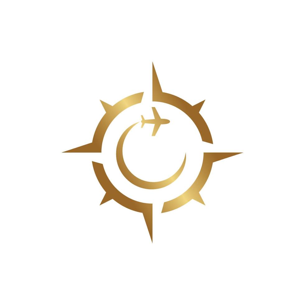 Plane Navigation Logo vector