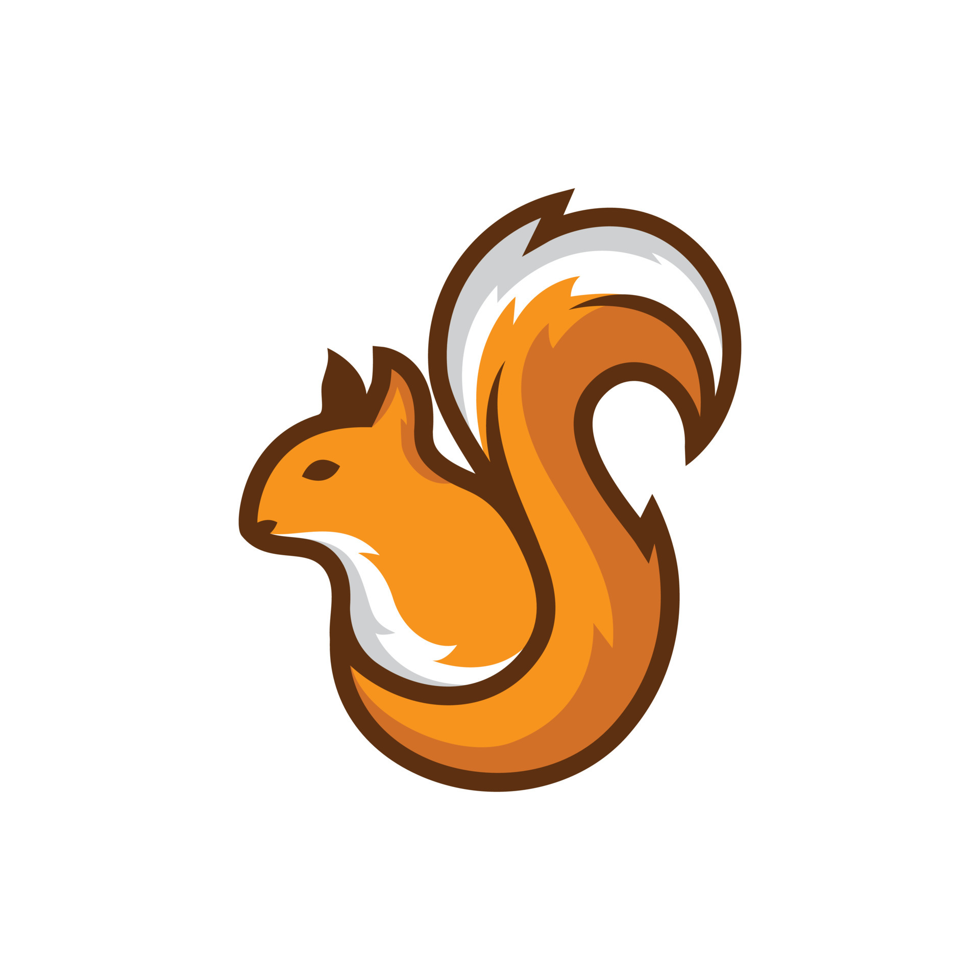 Cool Squirrel Logo 4484728 Vector Art at Vecteezy