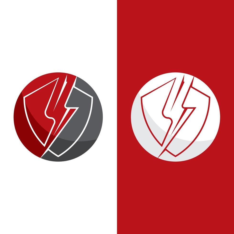 flash thunderbolt logo template vector