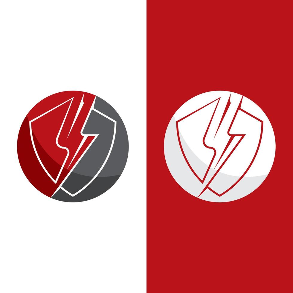 plantilla de logotipo de rayo flash vector