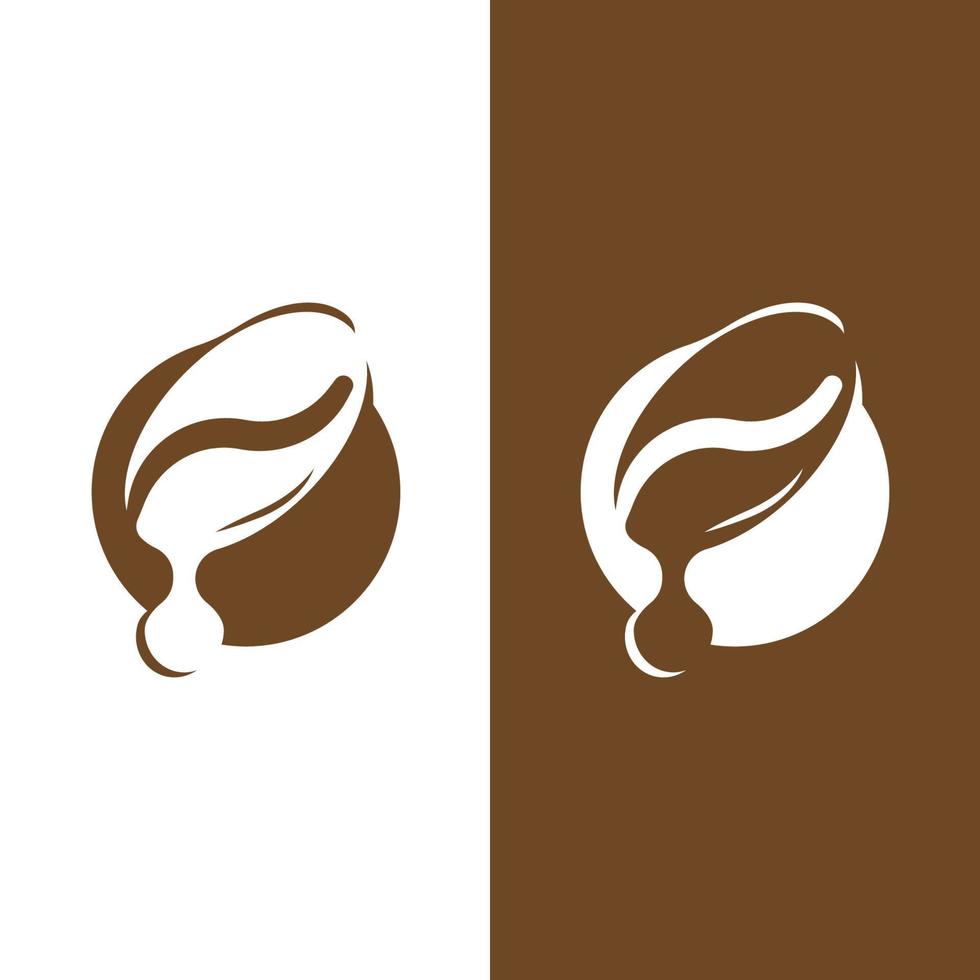 coffee bean icon vector