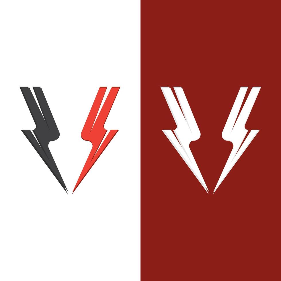 plantilla de logotipo de rayo flash vector