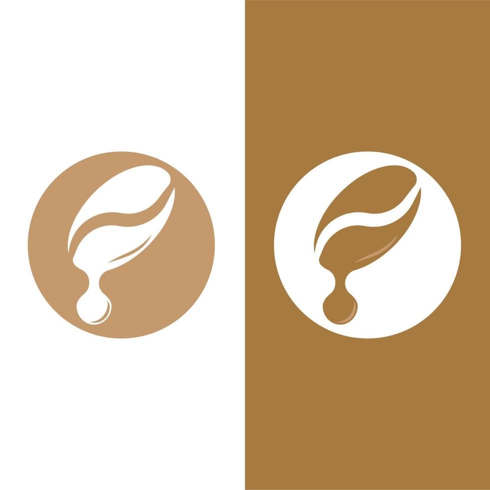 coffee bean icon vector
