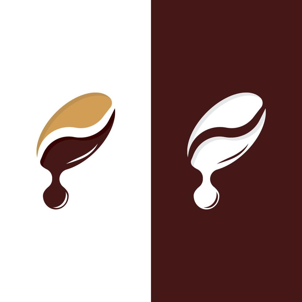 coffee bean icon vector