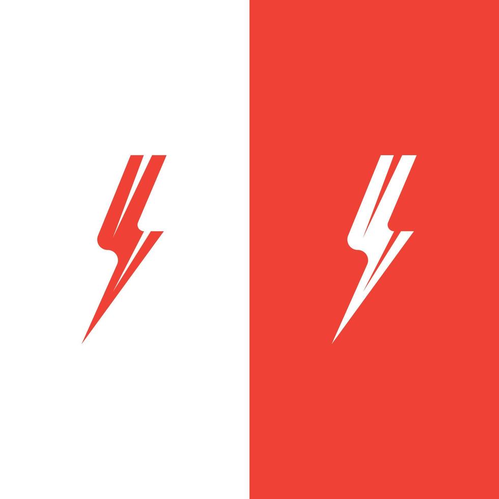 plantilla de logotipo de rayo flash vector