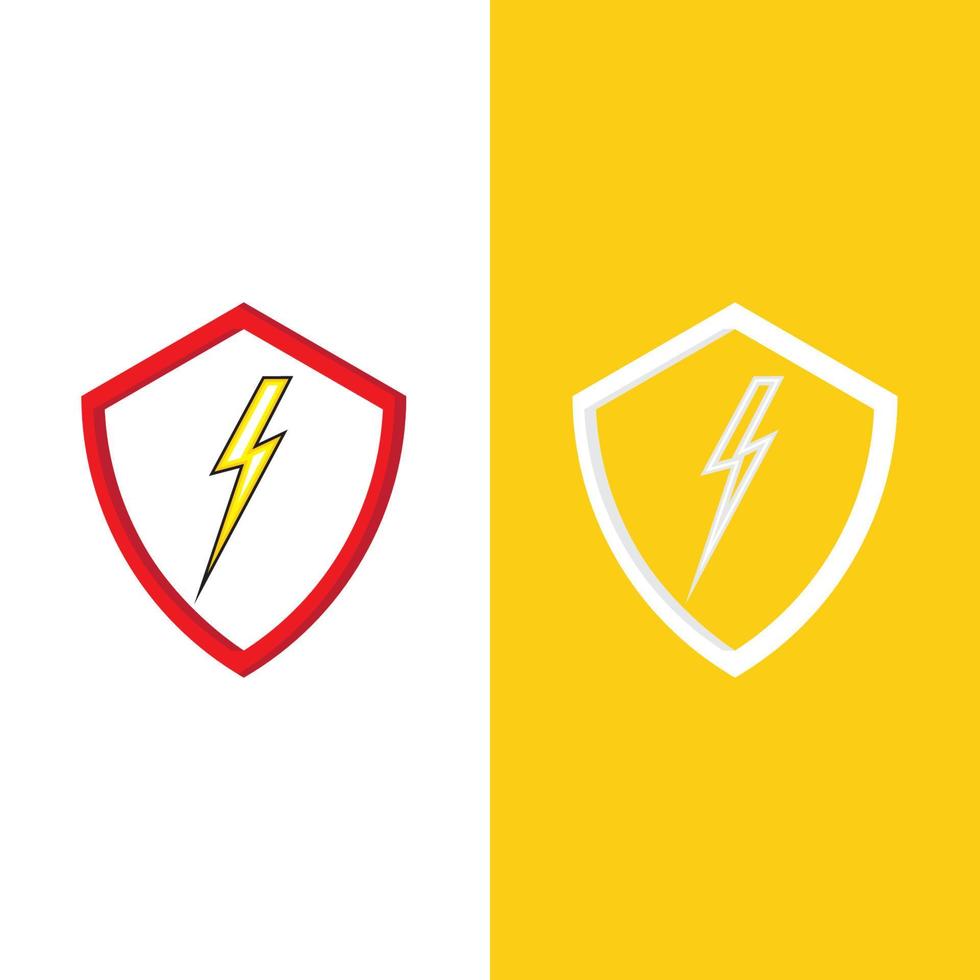 plantilla de logotipo de rayo flash vector