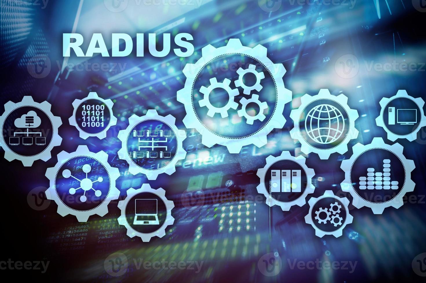 Remote Authentication in Dial In User Service. Telecommunications Networks Concept photo