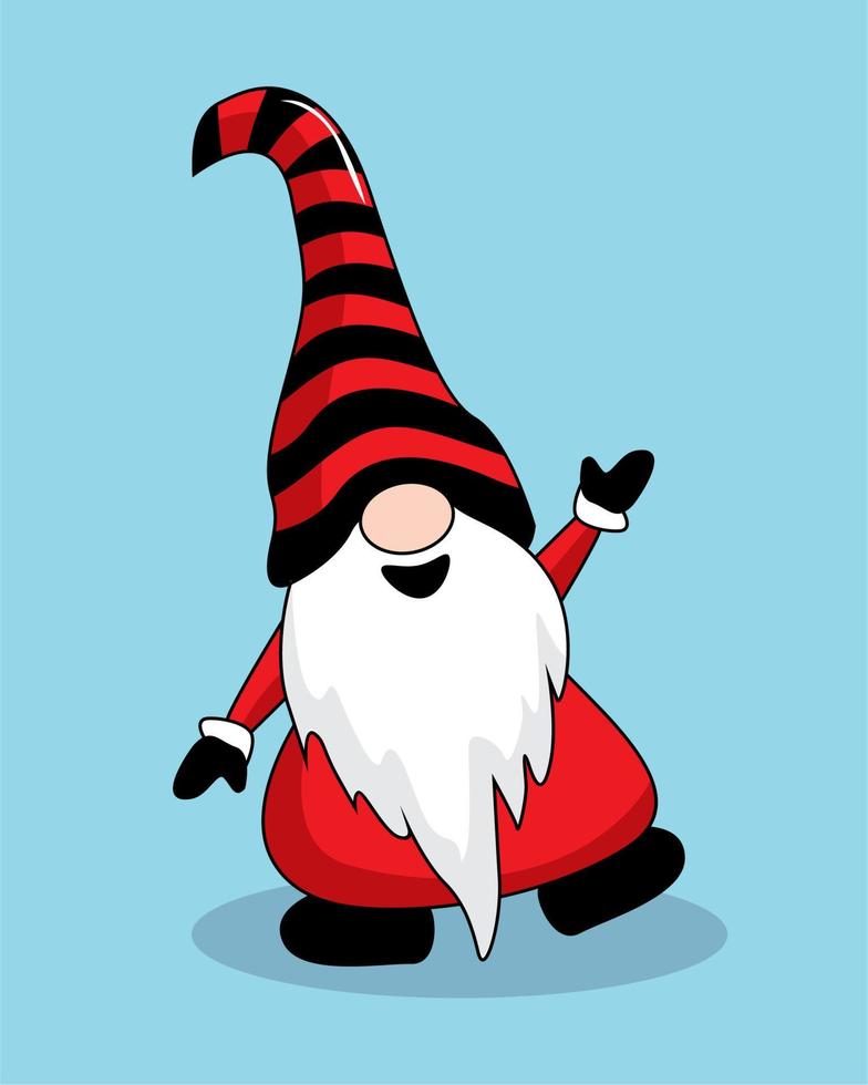 Gnome Christmas Cartoon Cute Illustrations vector