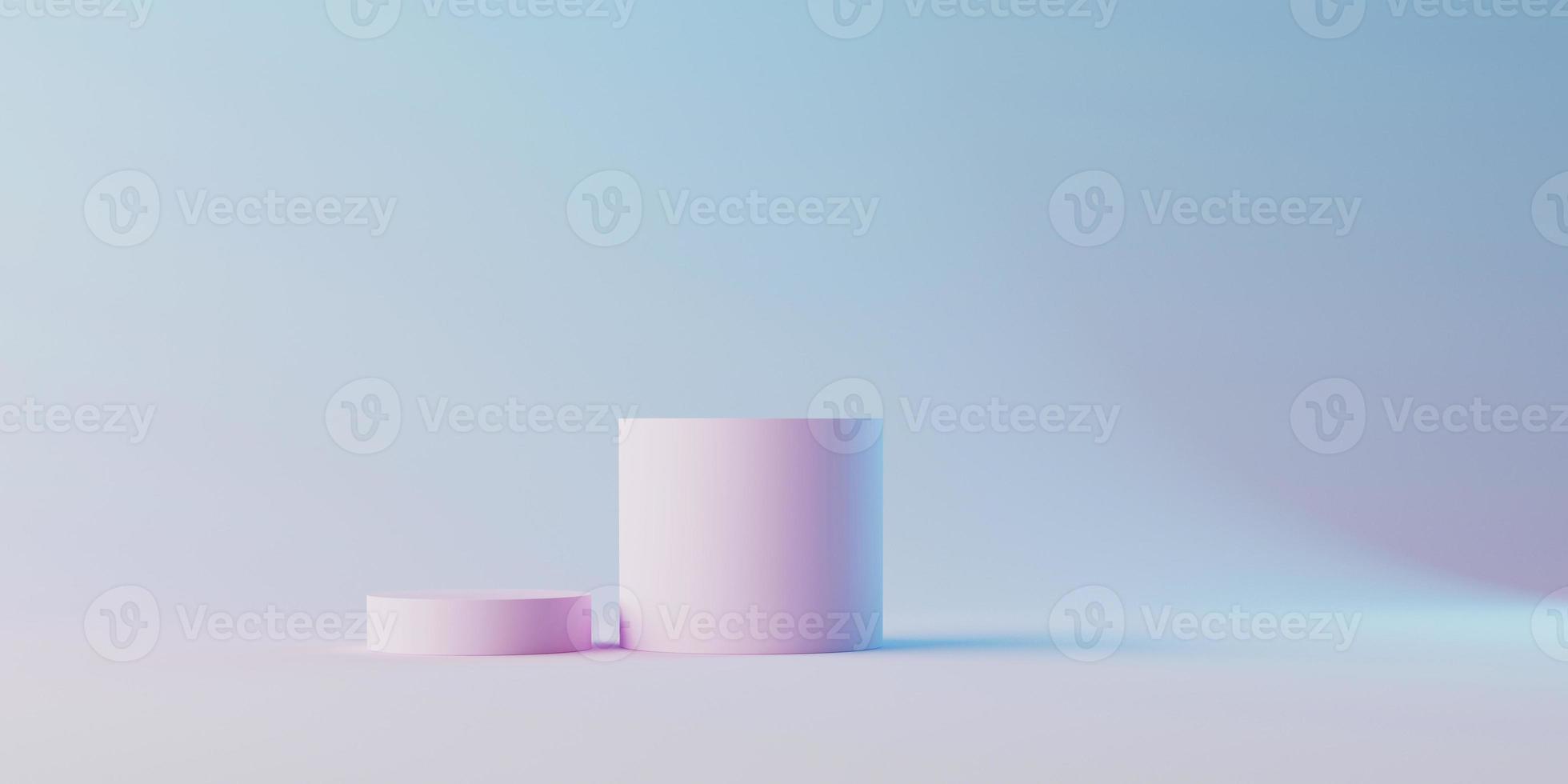 Minimal background for cosmetic branding and packaging presentation. Stage pastel colors. 3d illustration. photo