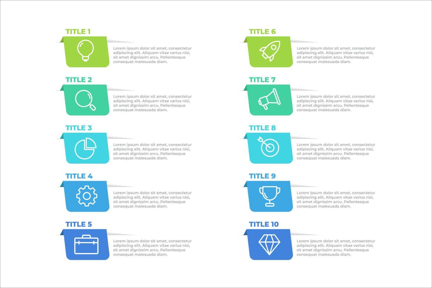 diseño de plantilla de infografía empresarial. opción diseño de plantilla de infografía vector