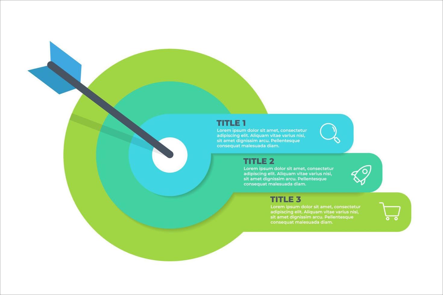 diseño de plantilla de infografía empresarial. opción diseño de plantilla de infografía vector