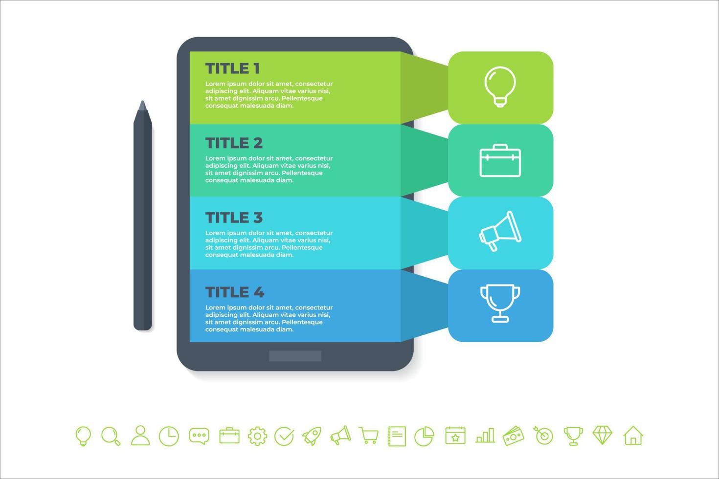 business infographic template design . option infographic template design vector