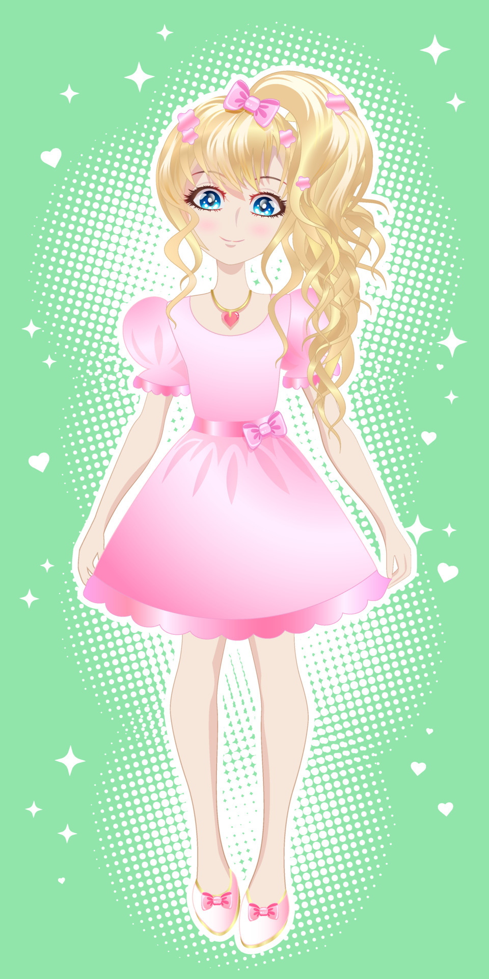 Anime Pink Dress