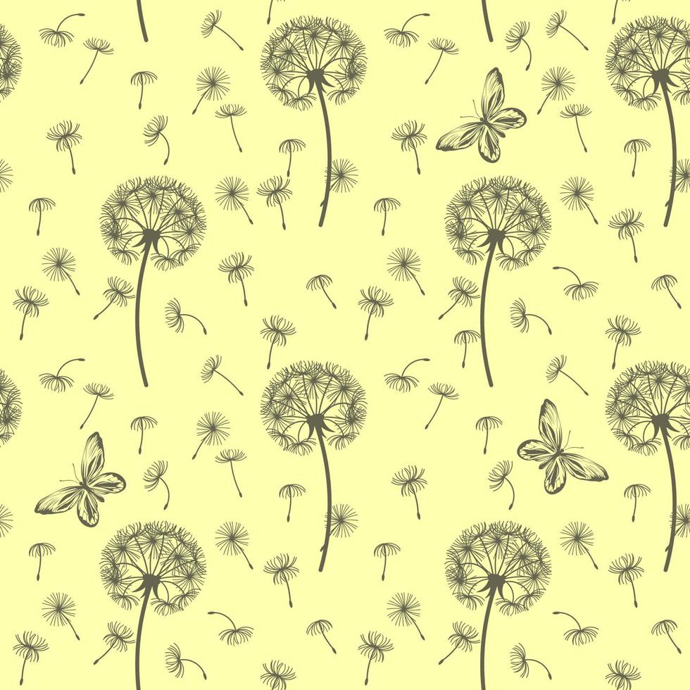Dandelion Paper Pattern Dandelion Paper Pattern