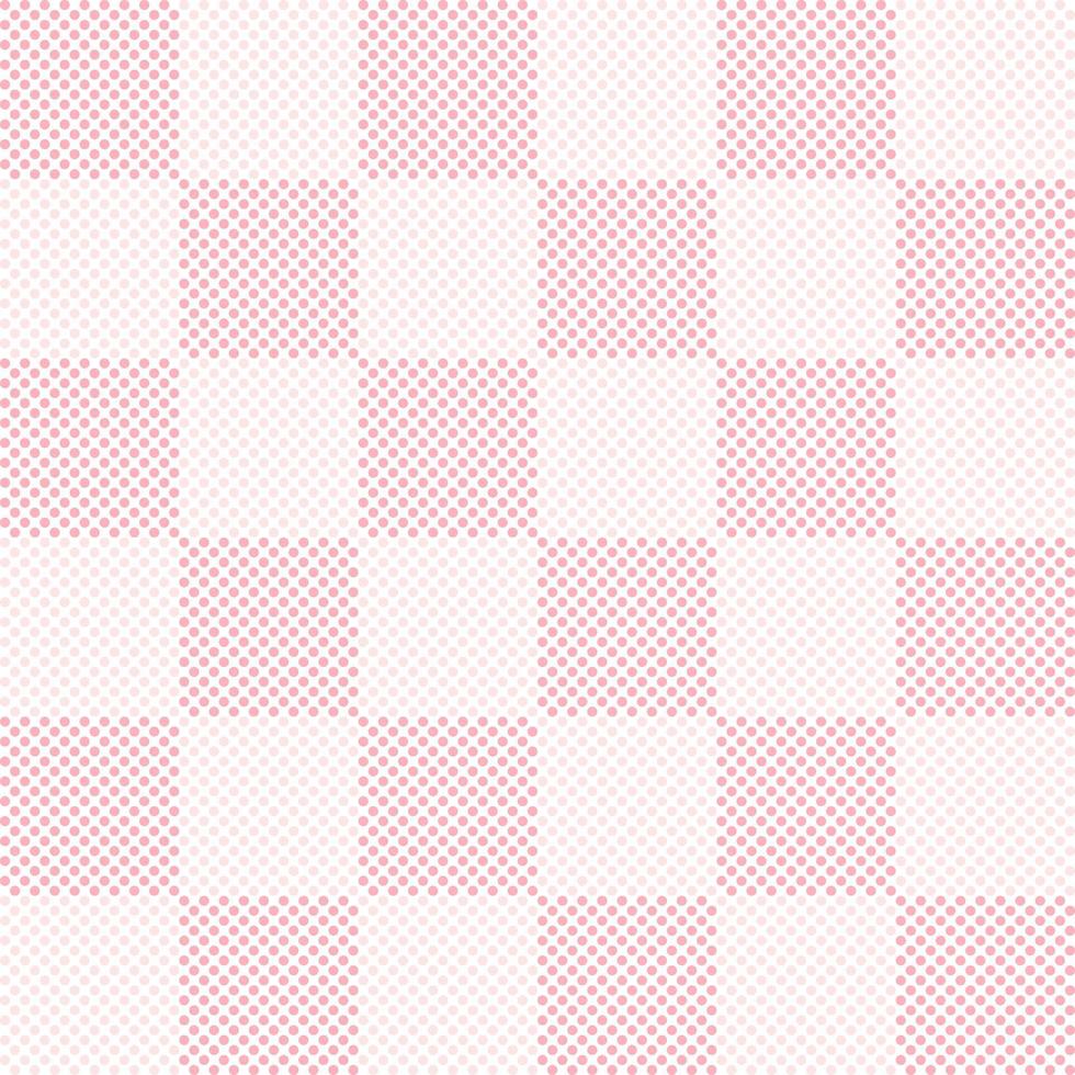 Simply seamless pattern design of polka dots in square frame. Decorating for wrapping paper, wallpaper, fabric, backdrop and etc. vector