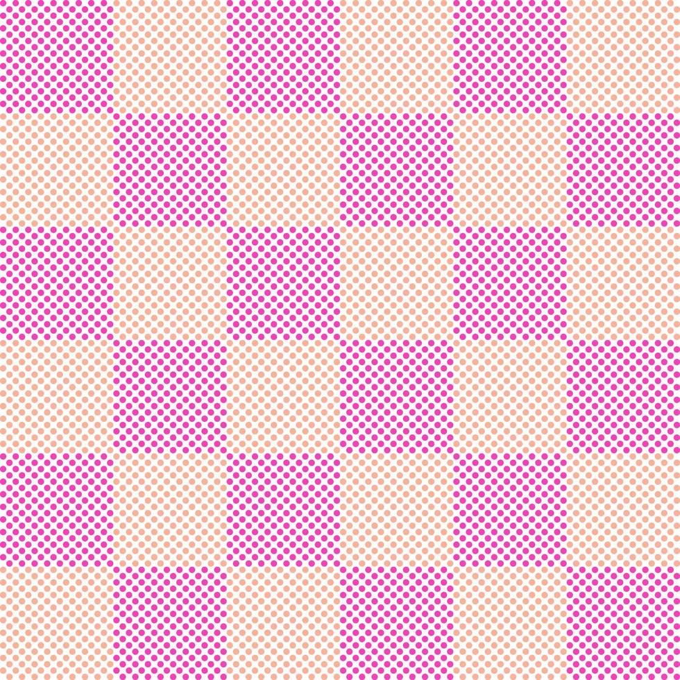 Simply seamless pattern design of polka dots in square frame. Decorating for wrapping paper, wallpaper, fabric, backdrop and etc. vector