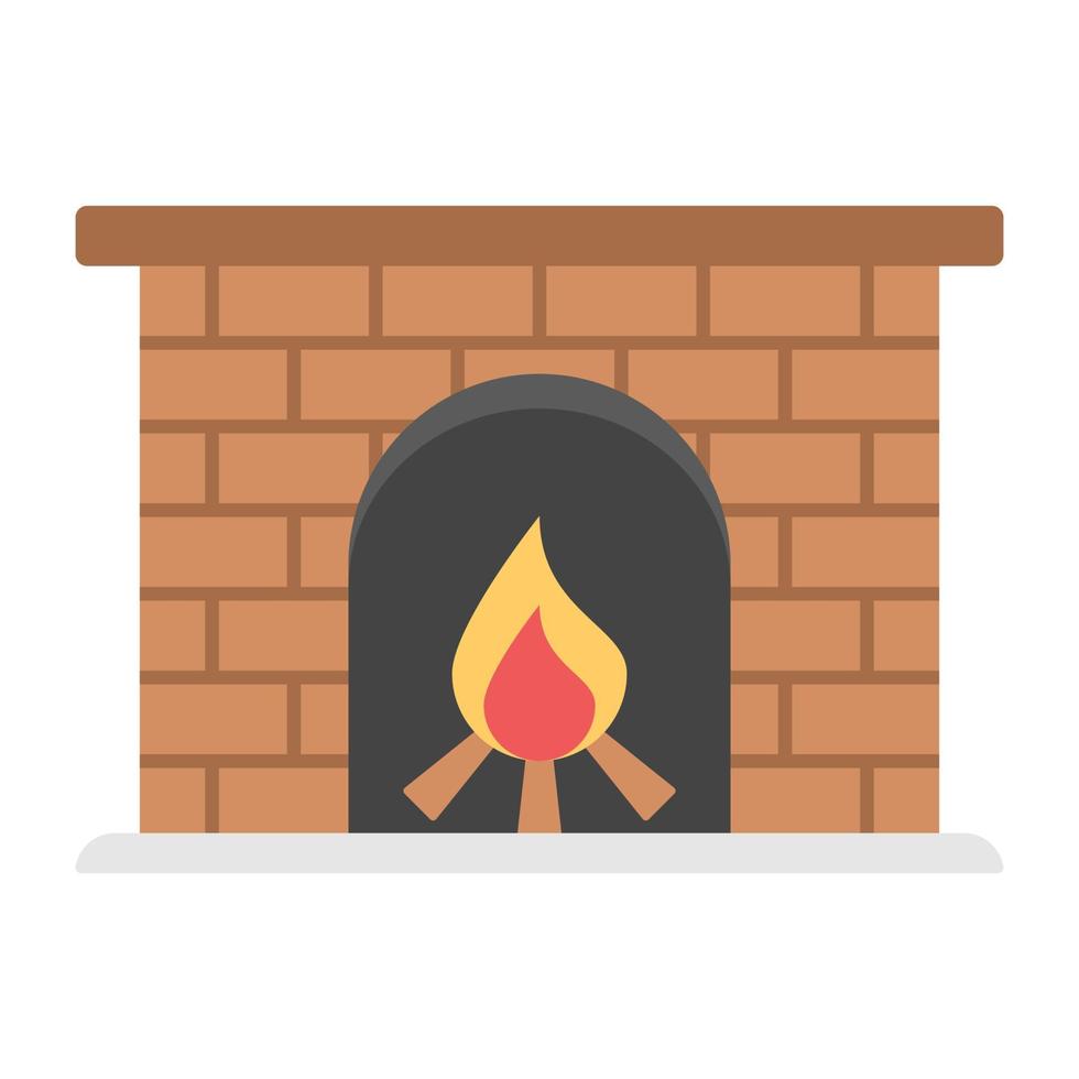 conceptos de chimenea de horno vector