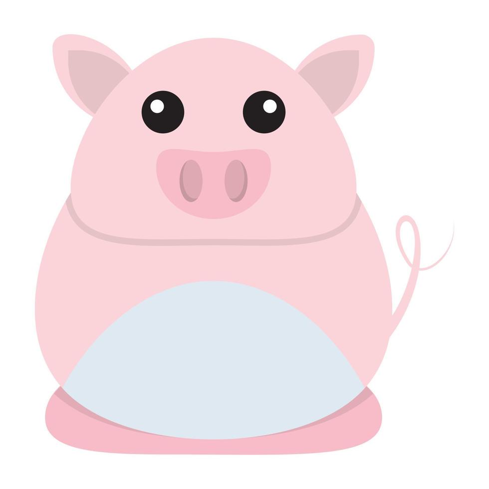 conceptos de cerdo de dibujos animados vector