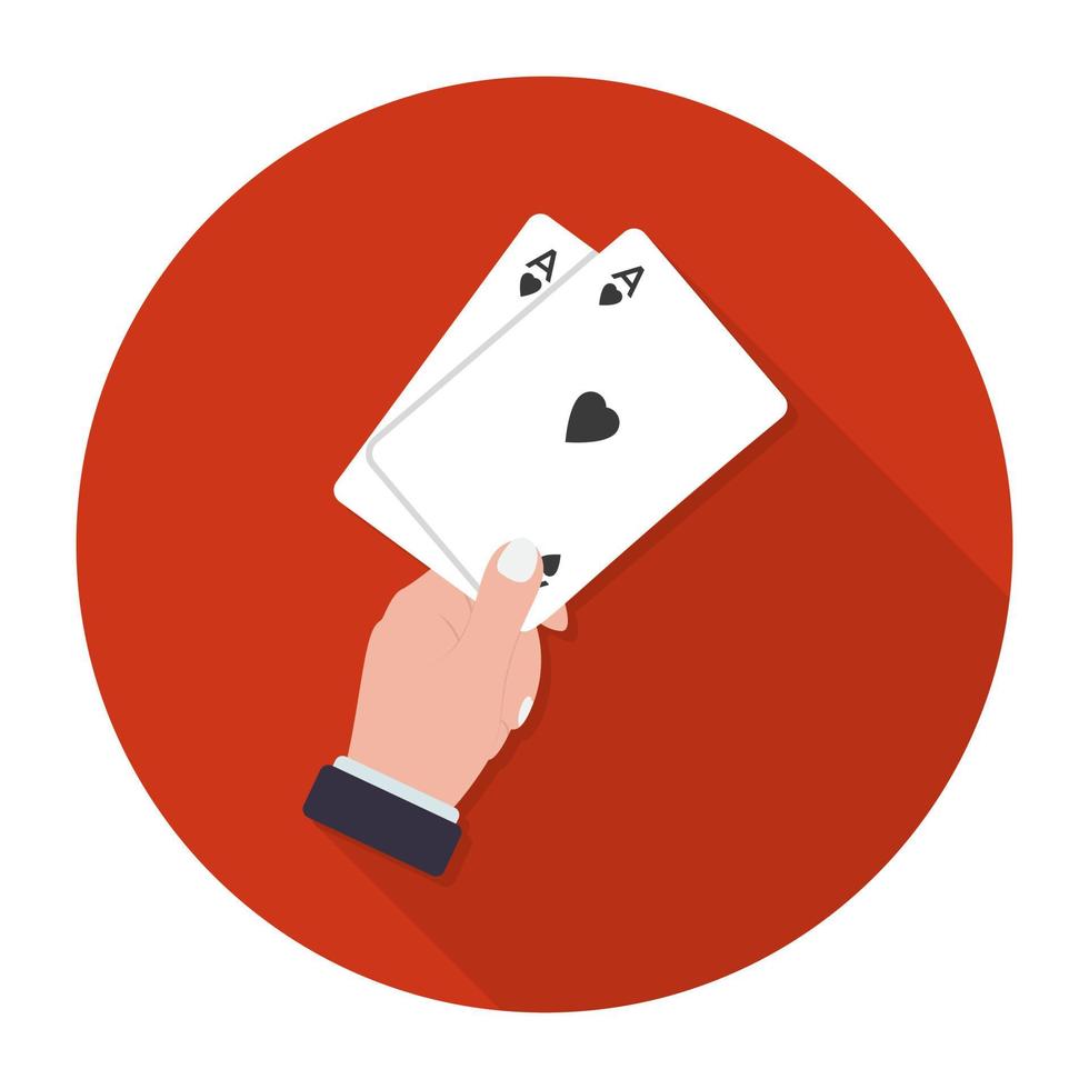 Trendy Card Trick vector