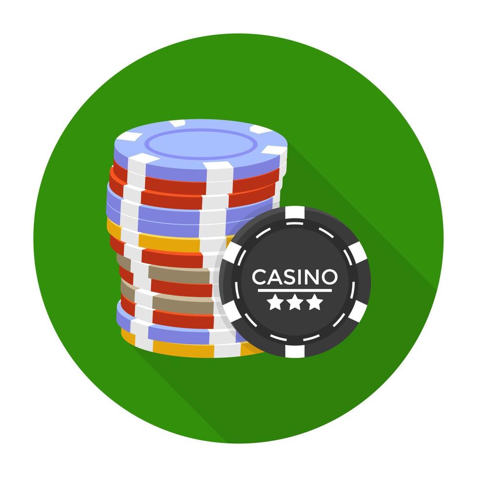 conceptos de monedas de casino vector