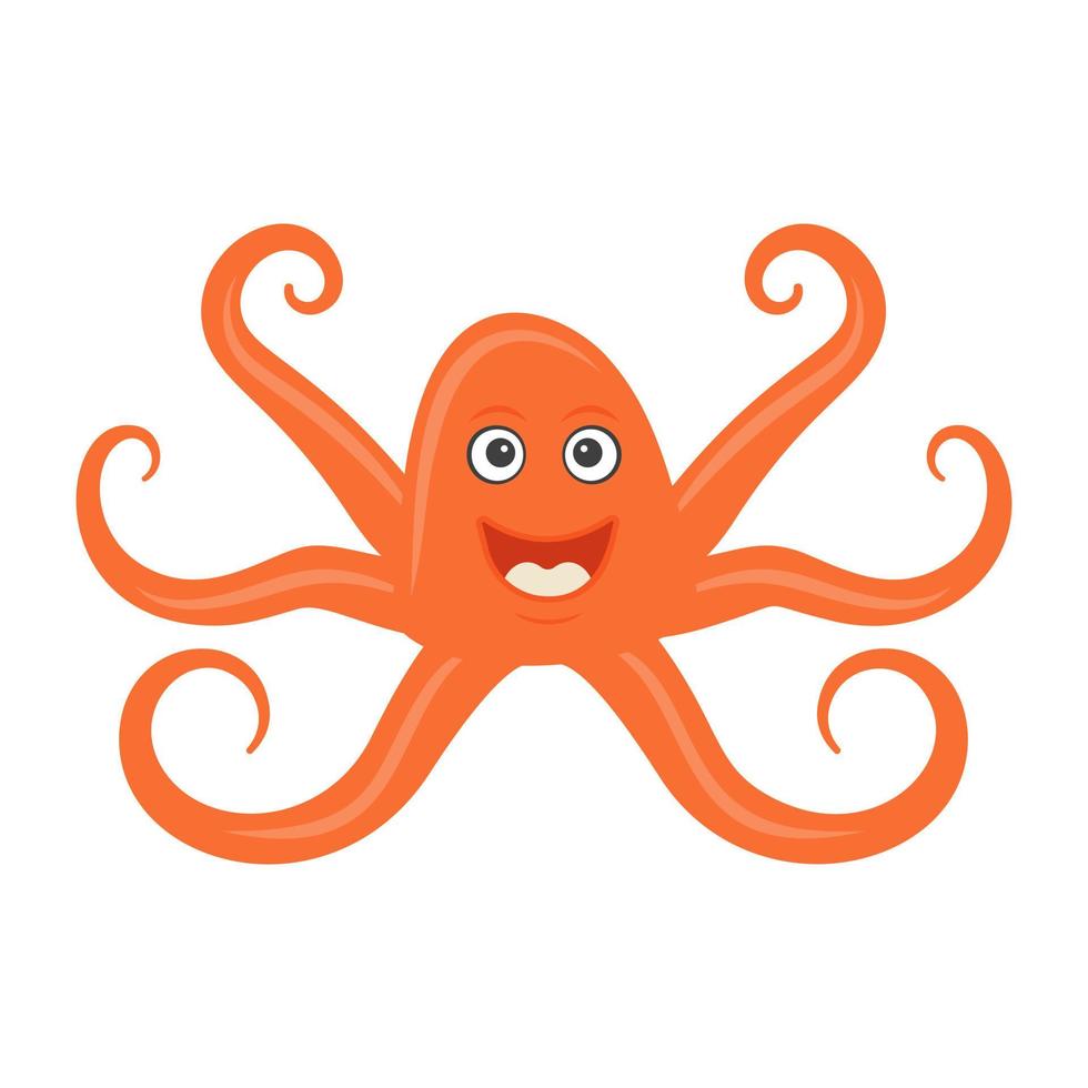 Joyful Octopus Concepts vector