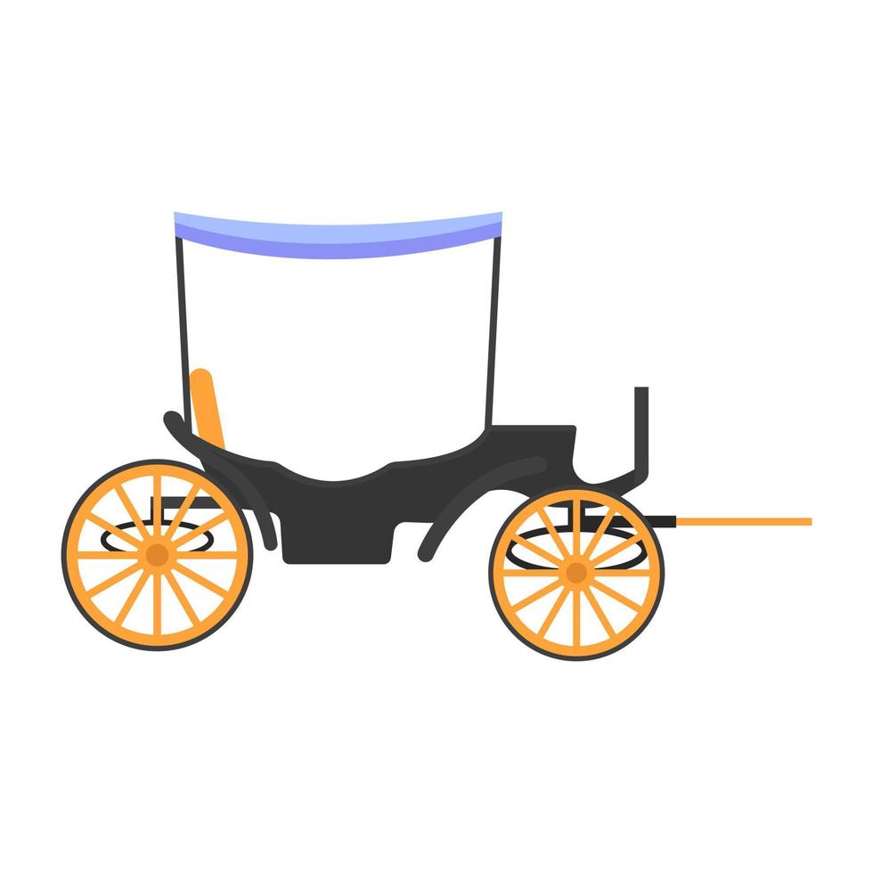 Trendy Hand Cart vector